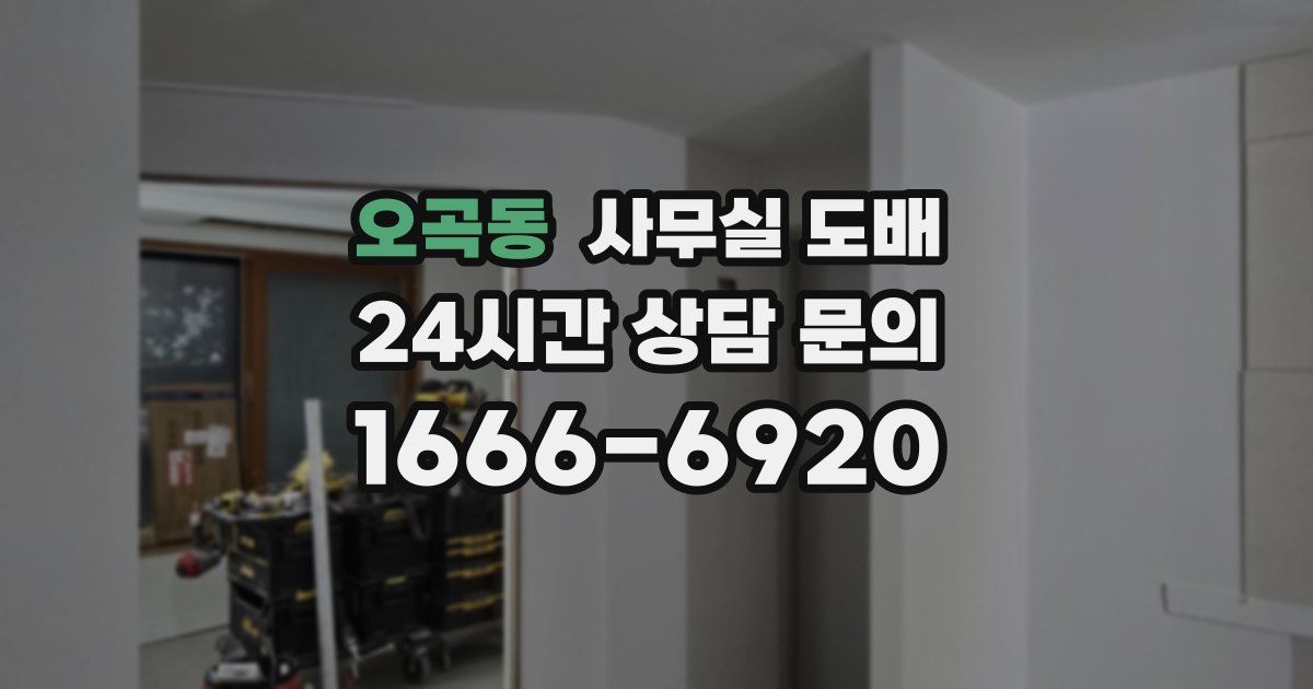 오곡동 사무실 도배