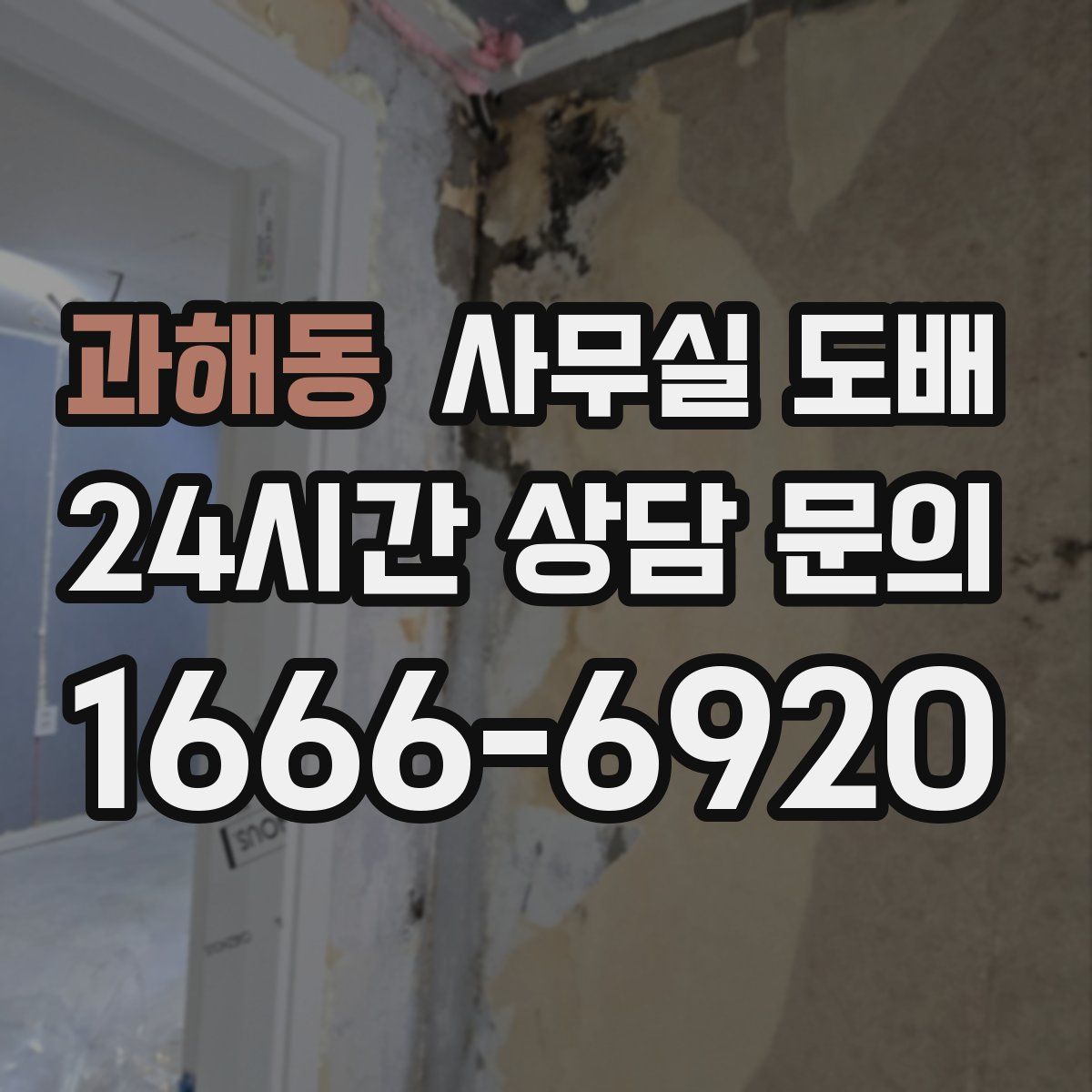 과해동 사무실 도배