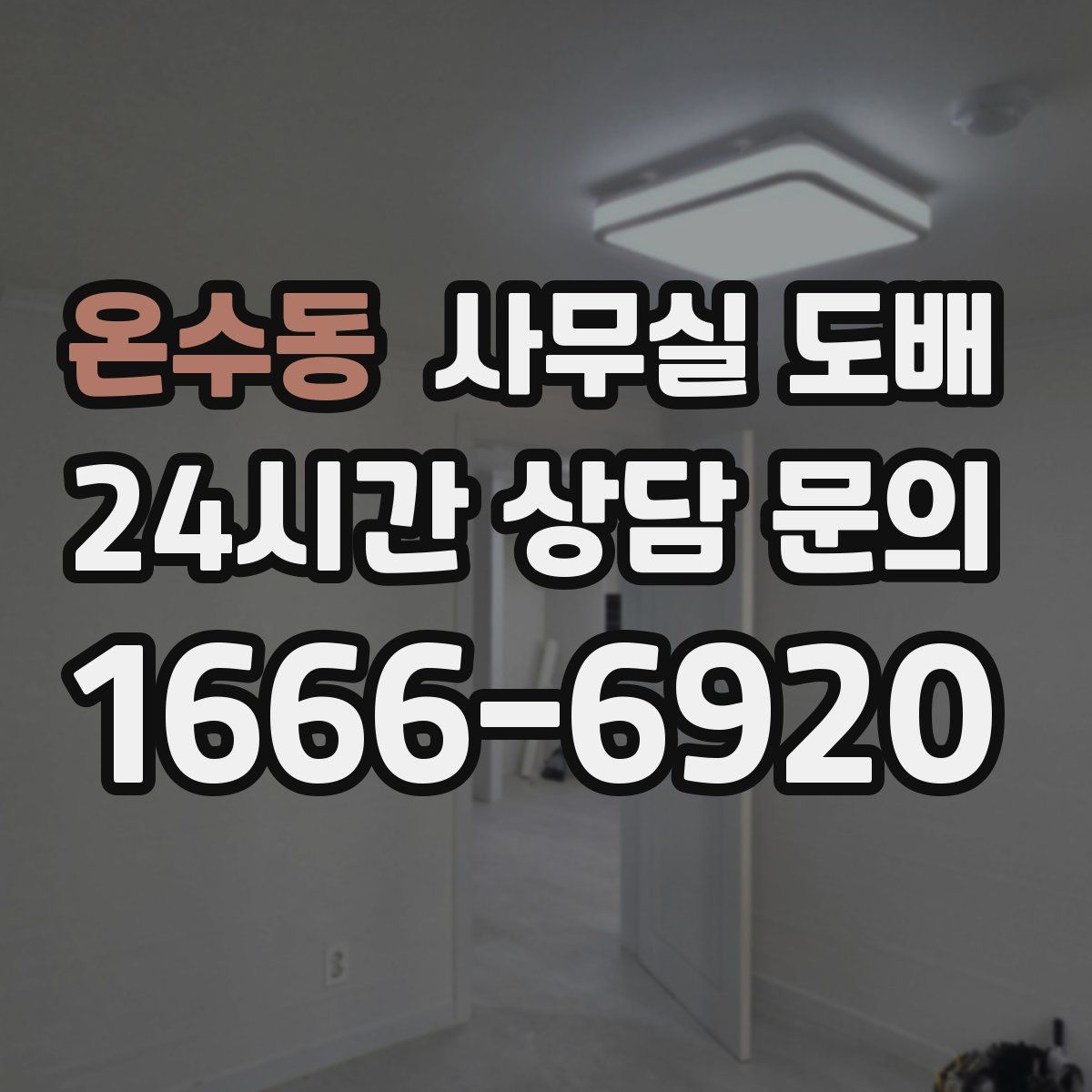 온수동 사무실 도배