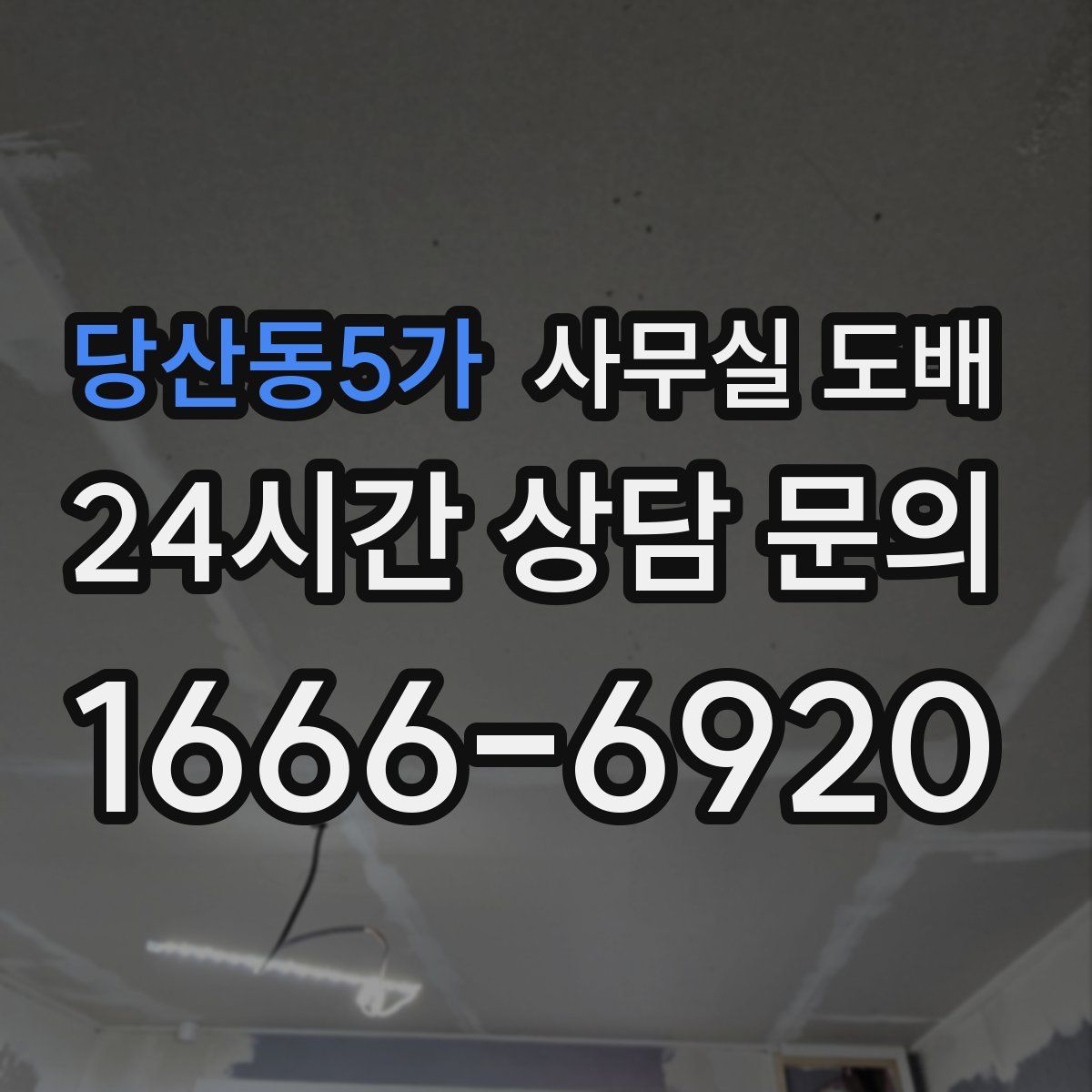 당산동5가 사무실 도배