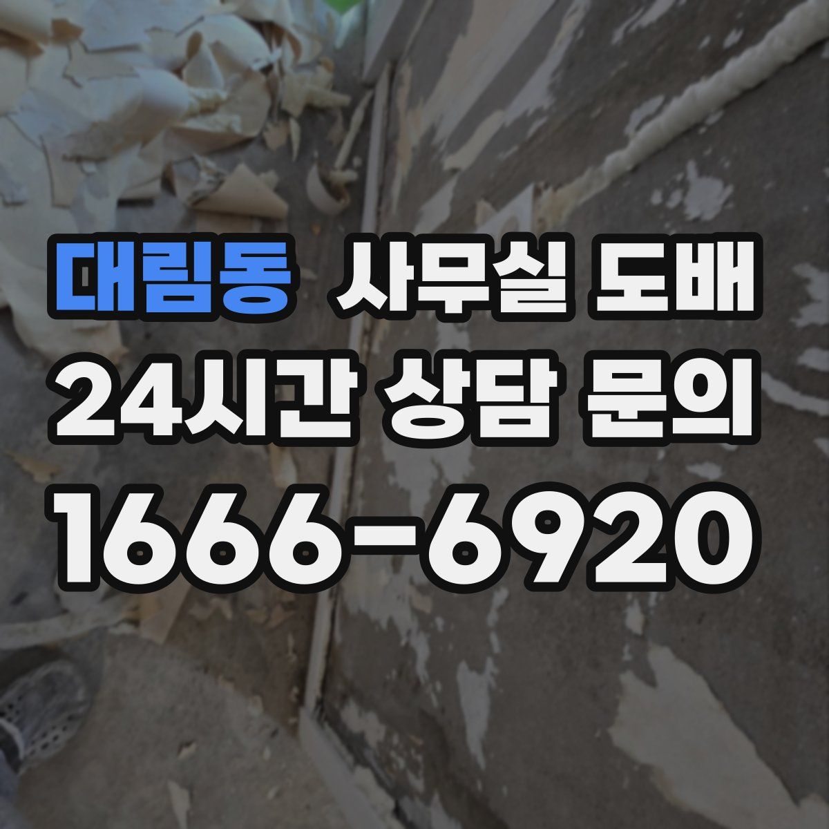 대림동 사무실 도배