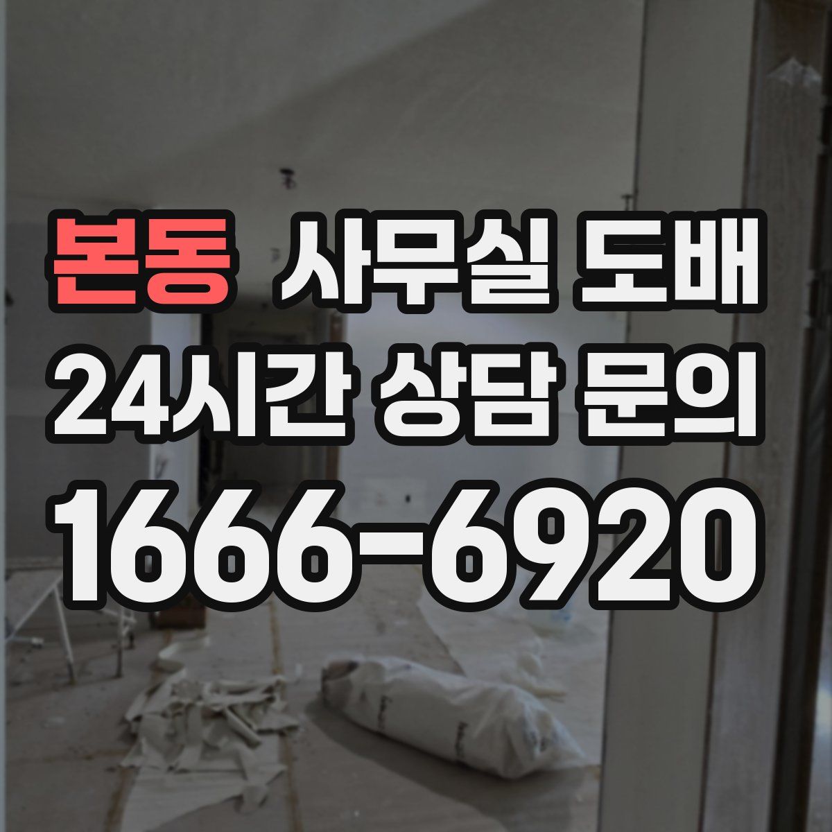 본동 사무실 도배
