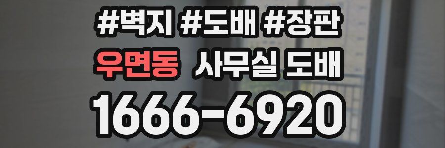 우면동 사무실 도배