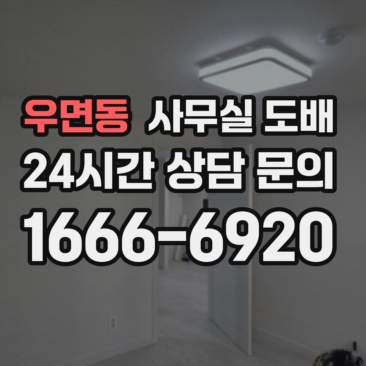 우면동 사무실 도배