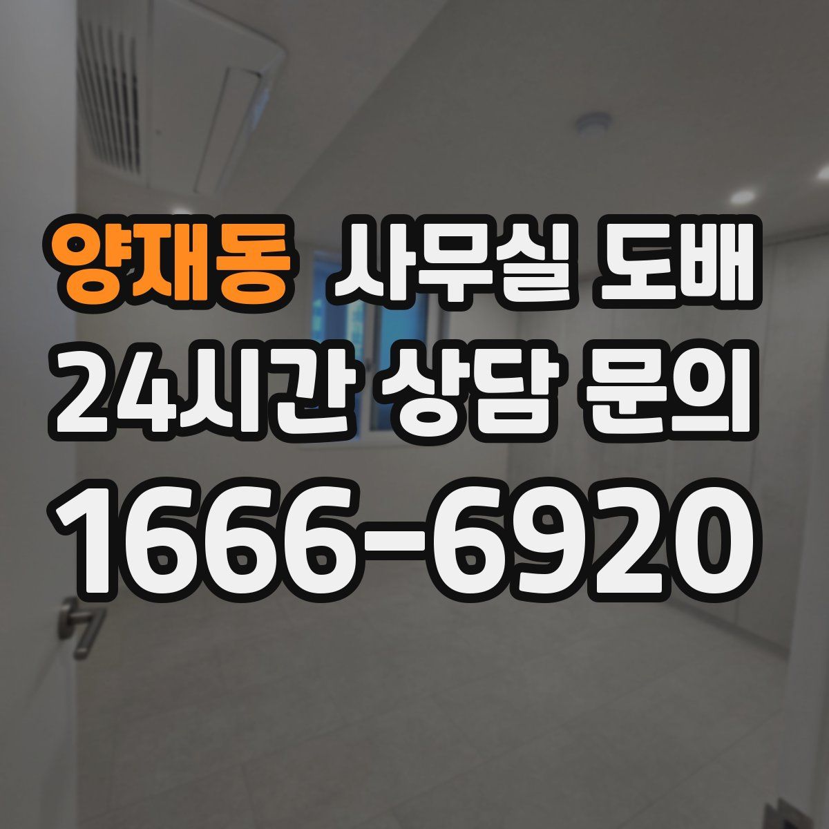양재동 사무실 도배