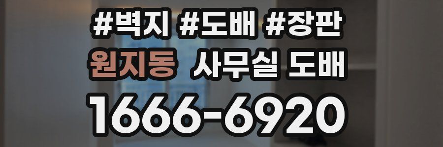 원지동 사무실 도배