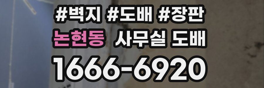 논현동 사무실 도배