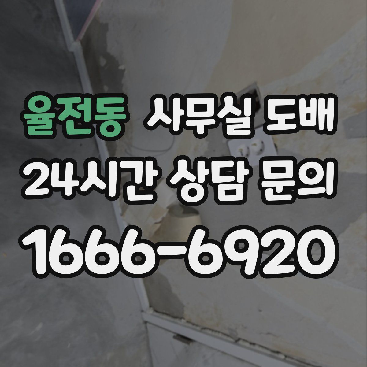 율전동 사무실 도배