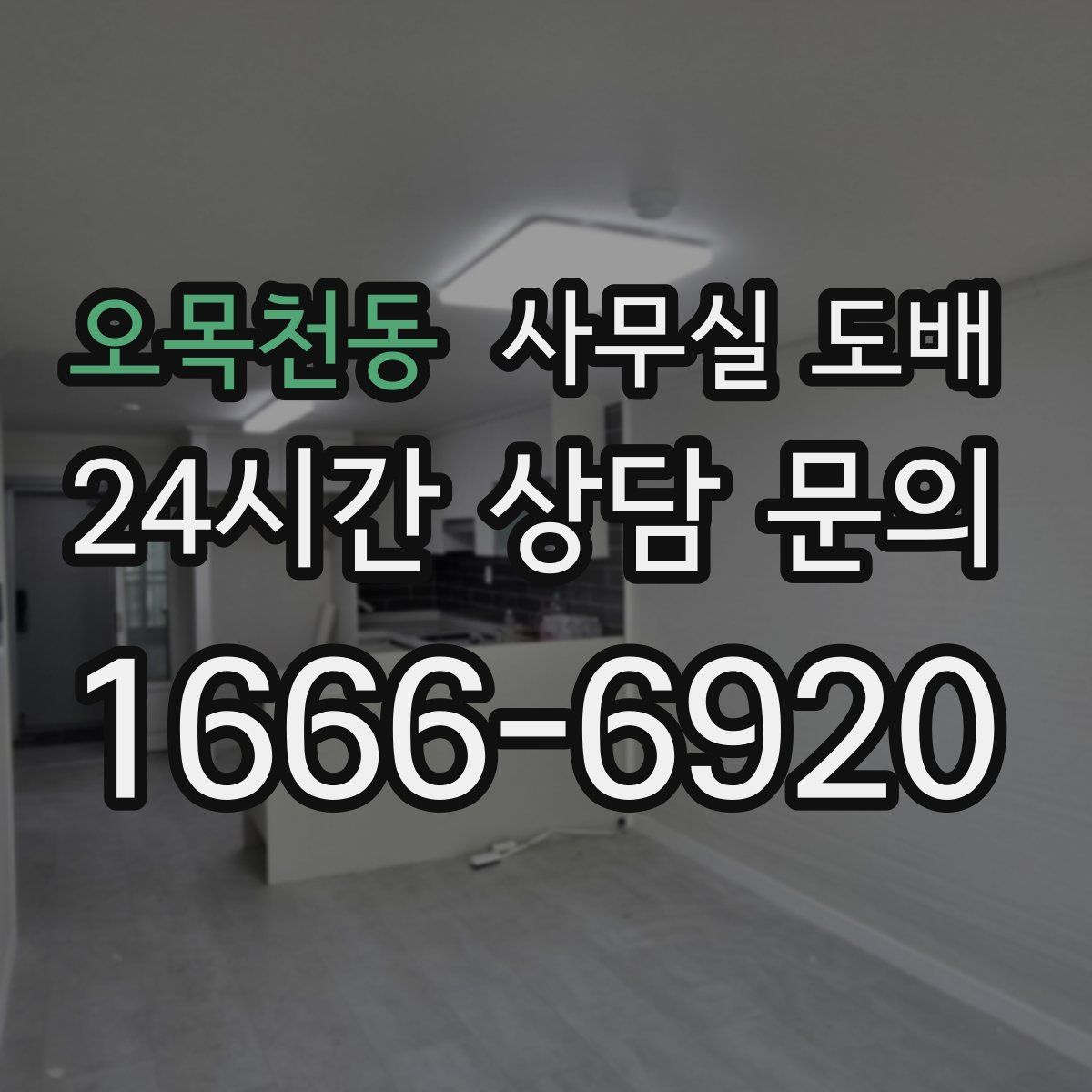 오목천동 사무실 도배