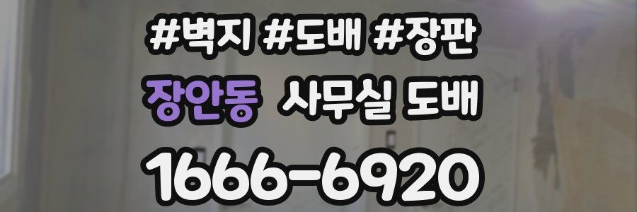 장안동 사무실 도배