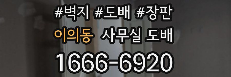 이의동 사무실 도배