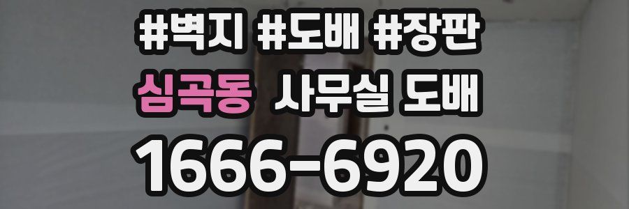 심곡동 사무실 도배