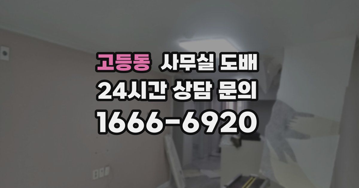 고등동 사무실 도배