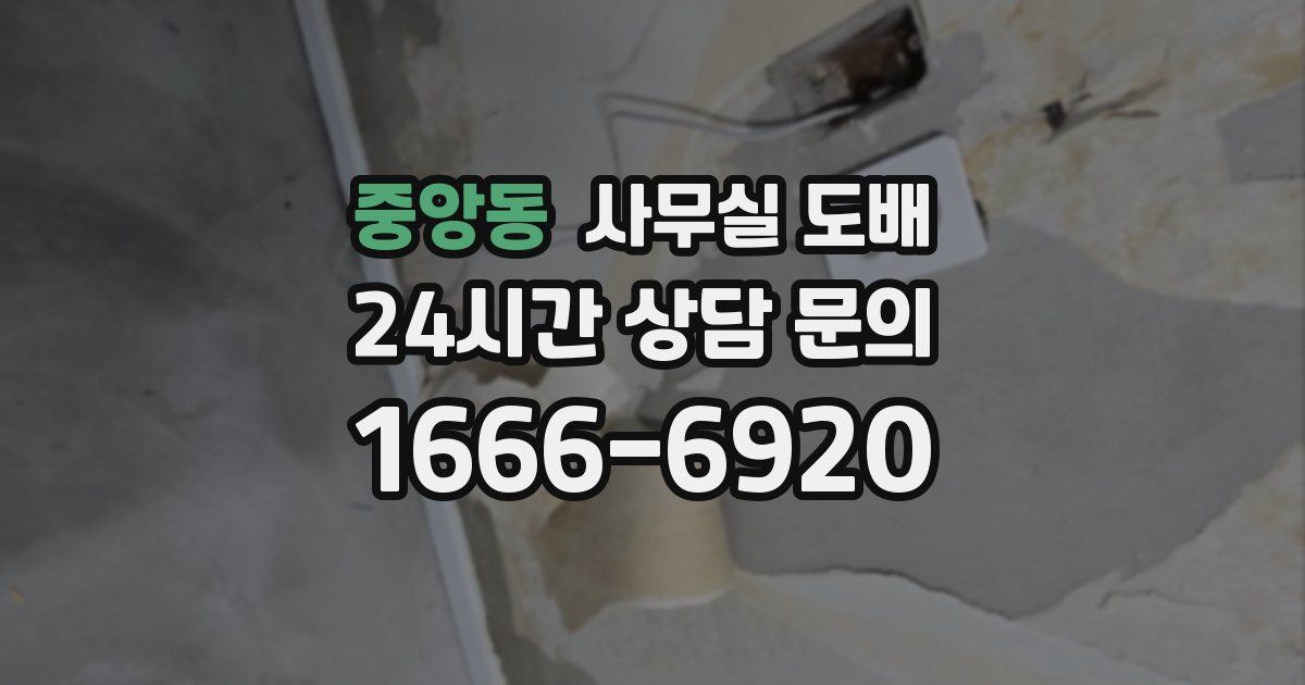 중앙동 사무실 도배