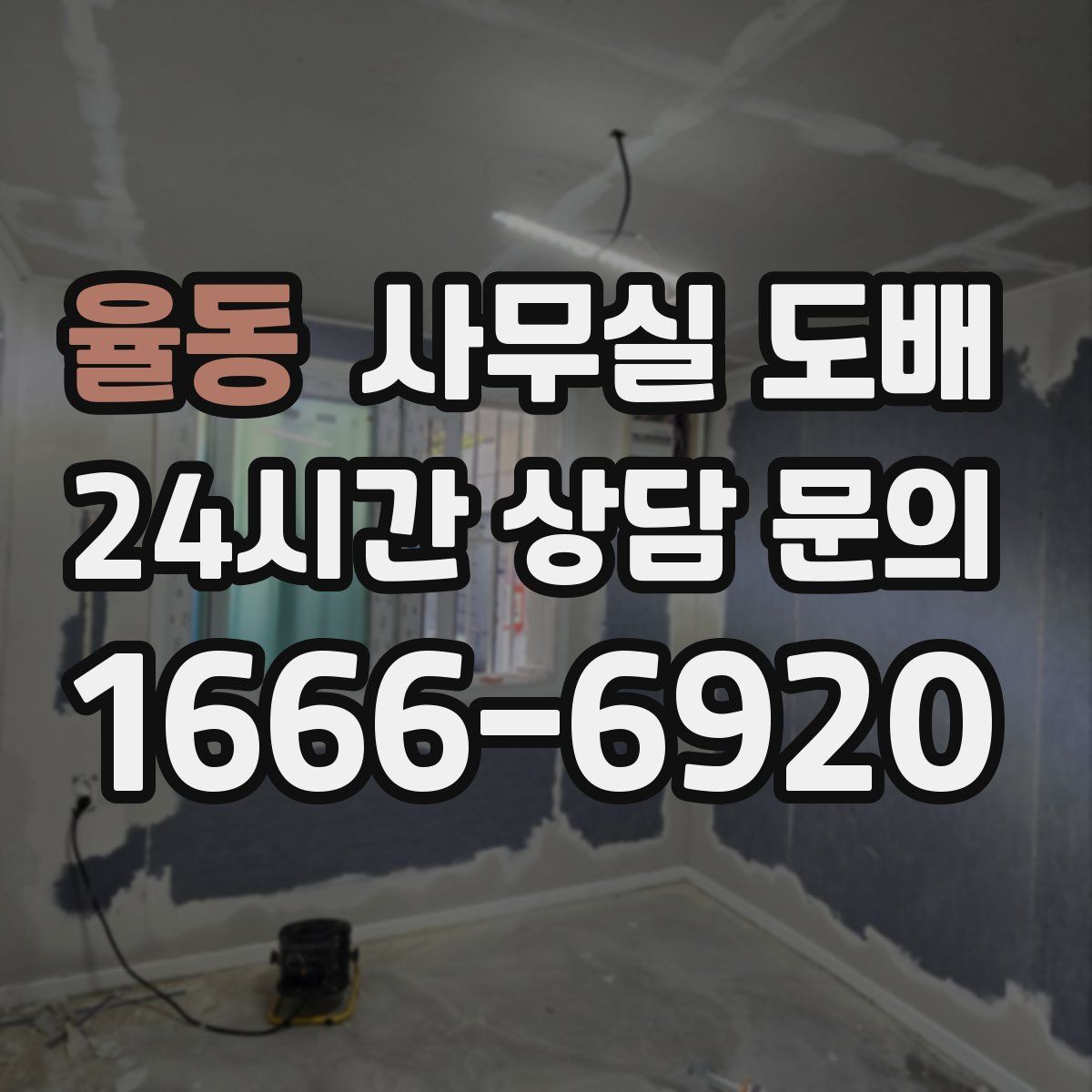 율동 사무실 도배