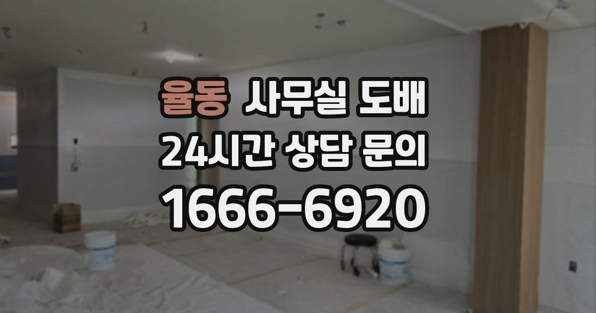 율동 사무실 도배
