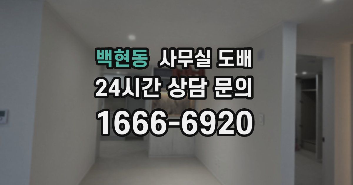 백현동 사무실 도배