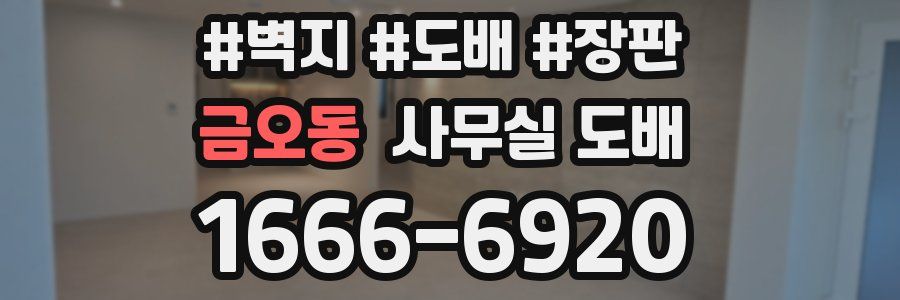 금오동 사무실 도배