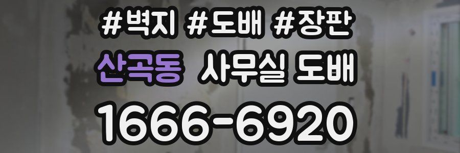 산곡동 사무실 도배