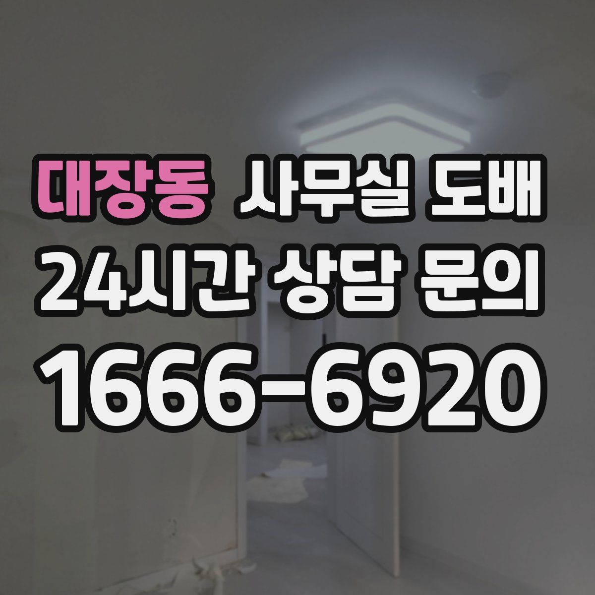 대장동 사무실 도배