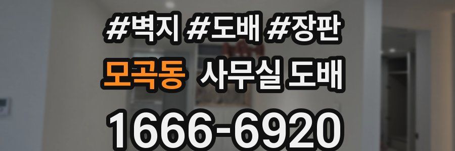 모곡동 사무실 도배