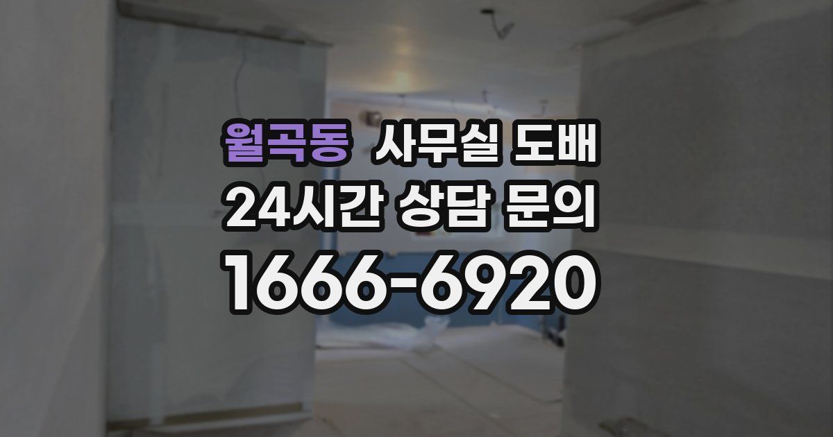 월곡동 사무실 도배