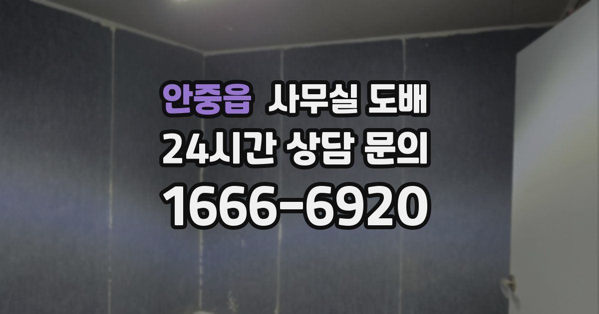 안중읍 사무실 도배
