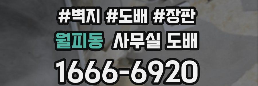 월피동 사무실 도배
