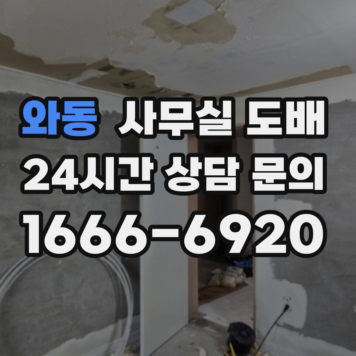 와동 사무실 도배