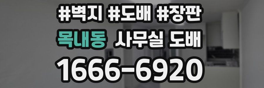 목내동 사무실 도배