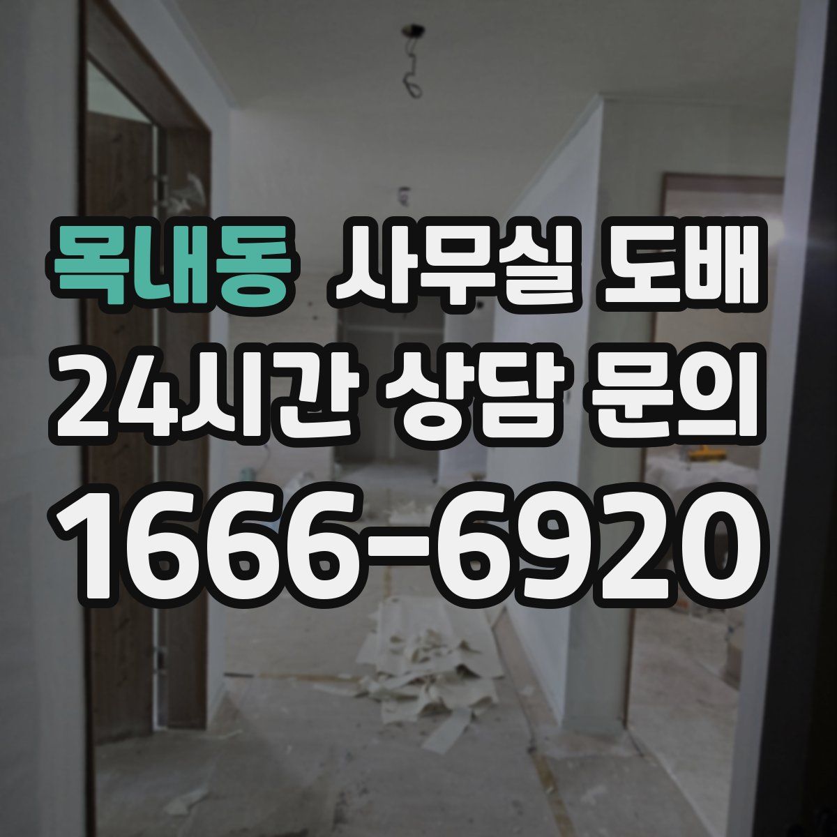 목내동 사무실 도배