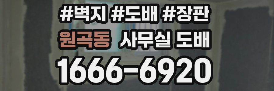 원곡동 사무실 도배