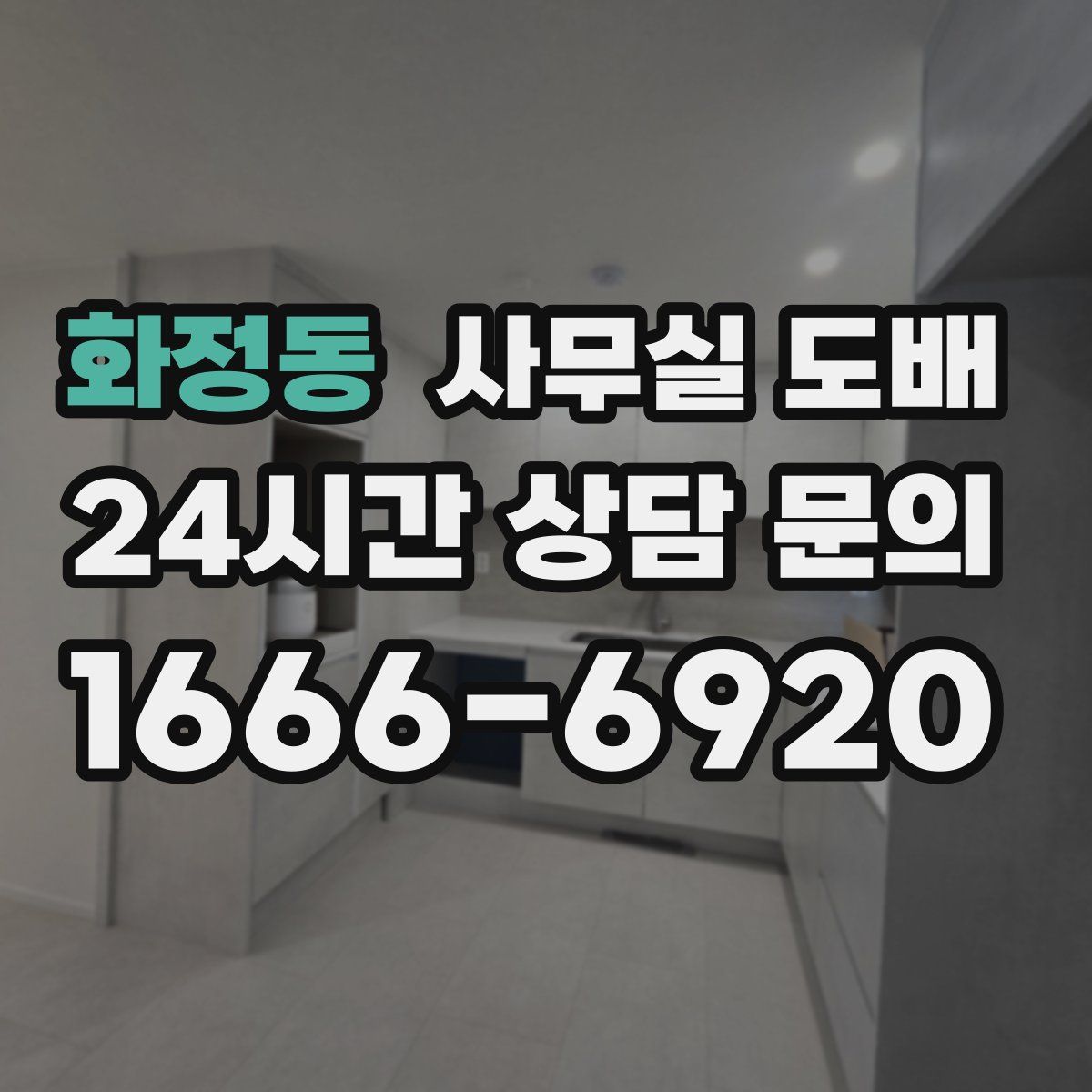 화정동 사무실 도배