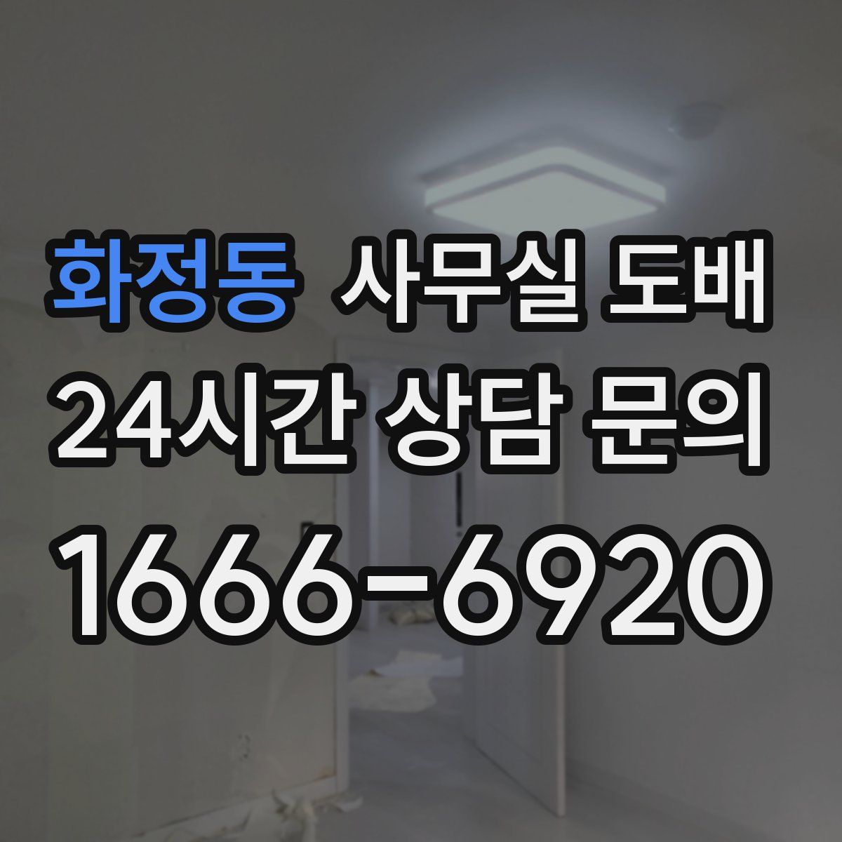 화정동 사무실 도배