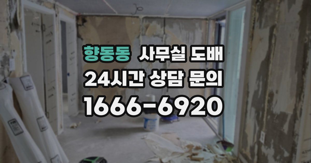 향동동 사무실 도배