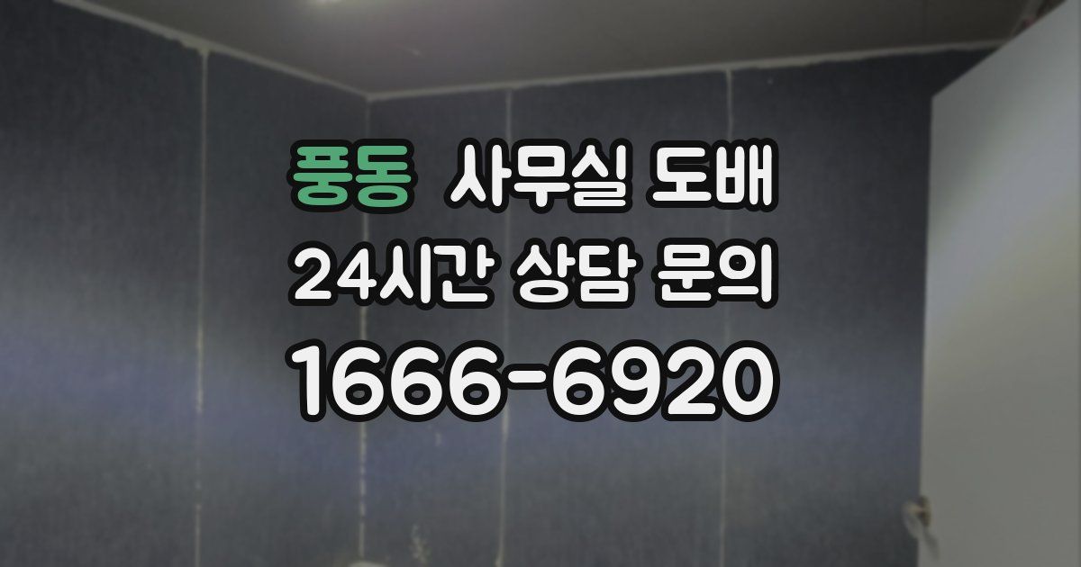풍동 사무실 도배