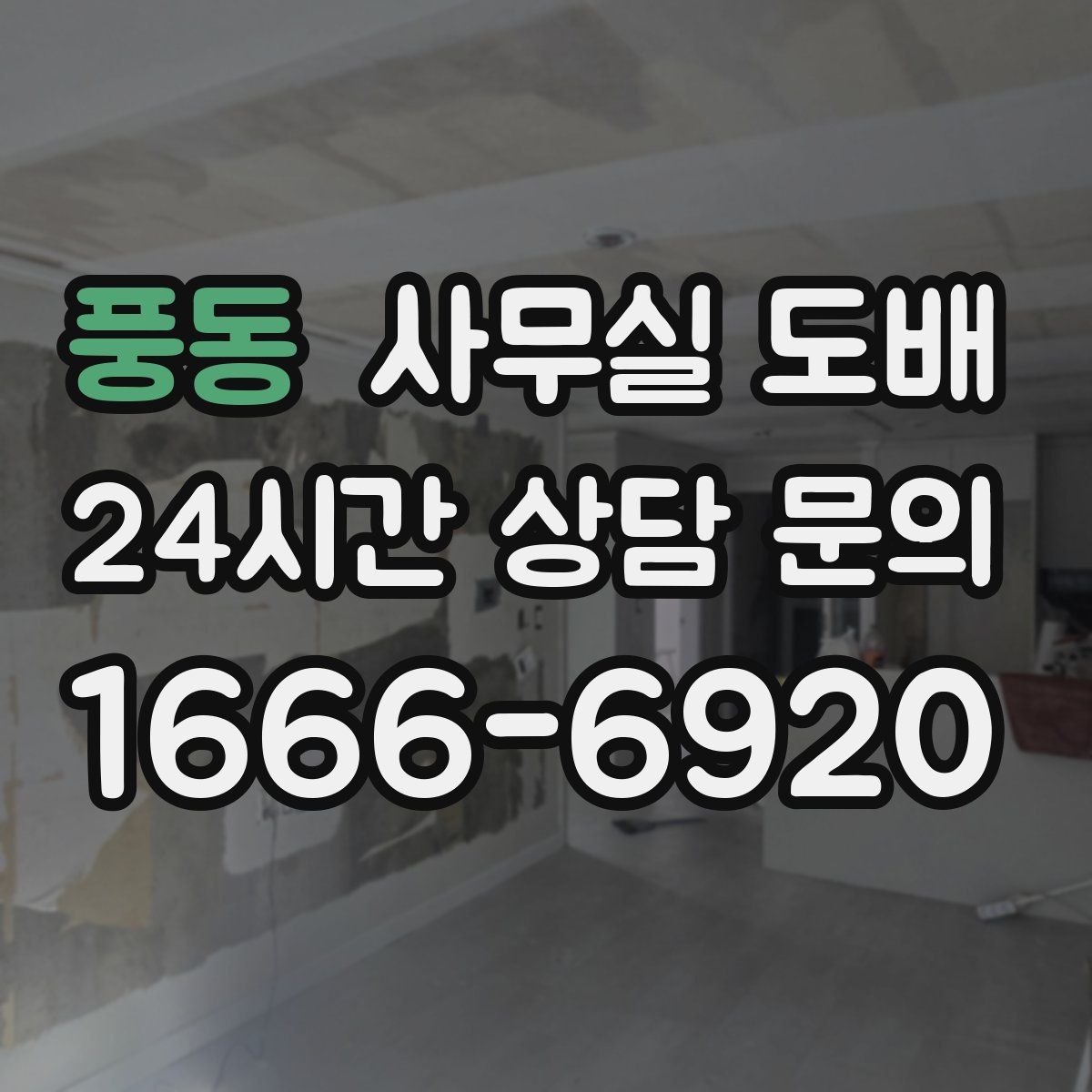 풍동 사무실 도배