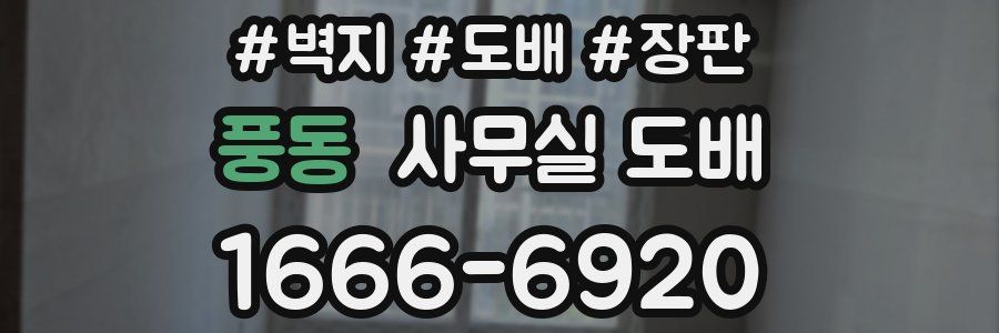 풍동 사무실 도배