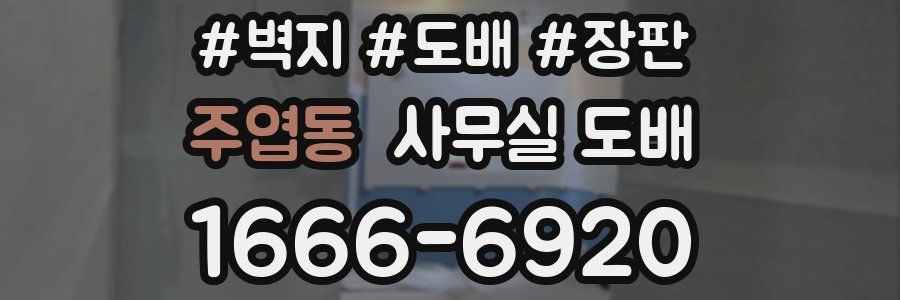 주엽동 사무실 도배
