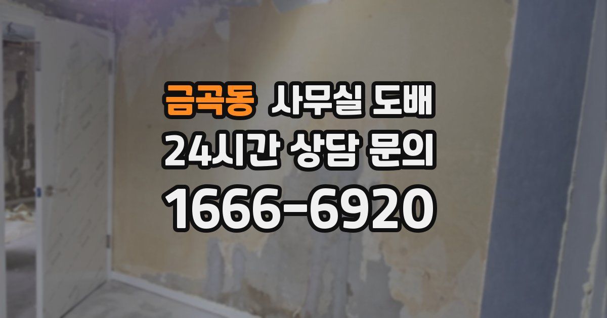 금곡동 사무실 도배