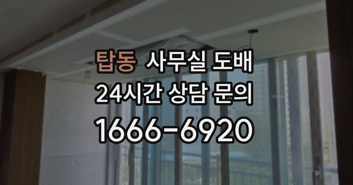 탑동 사무실 도배