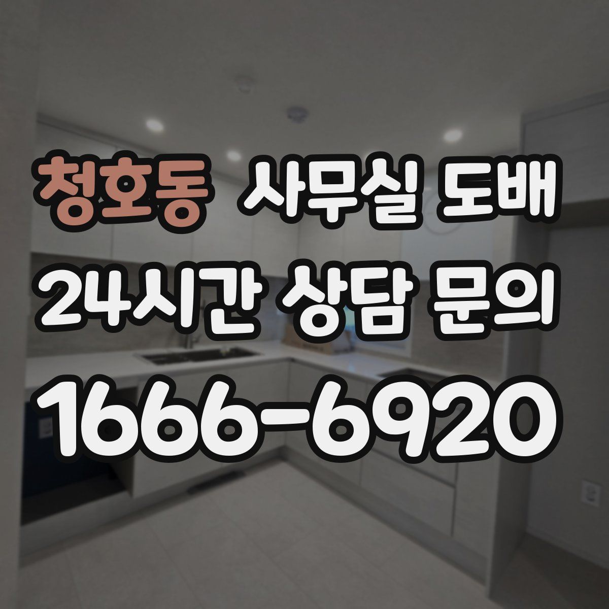 청호동 사무실 도배