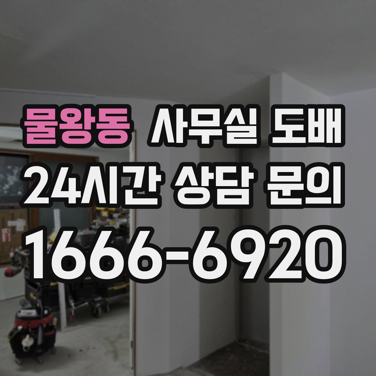 물왕동 사무실 도배