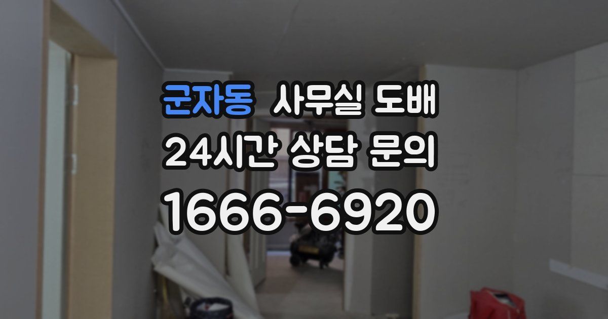 군자동 사무실 도배