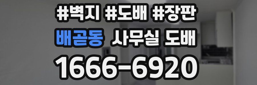 배곧동 사무실 도배