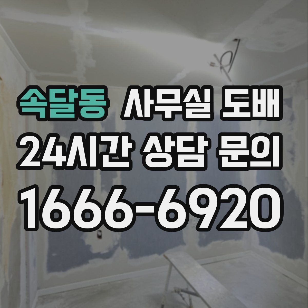 속달동 사무실 도배
