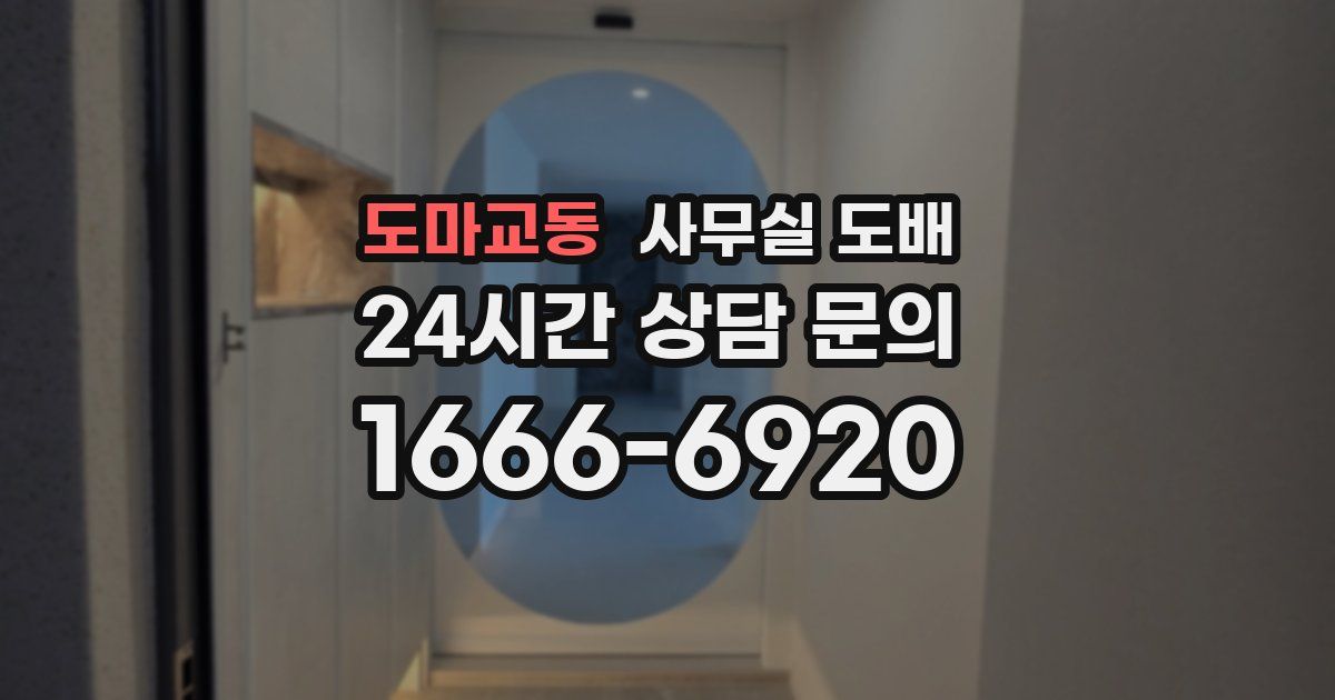 도마교동 사무실 도배