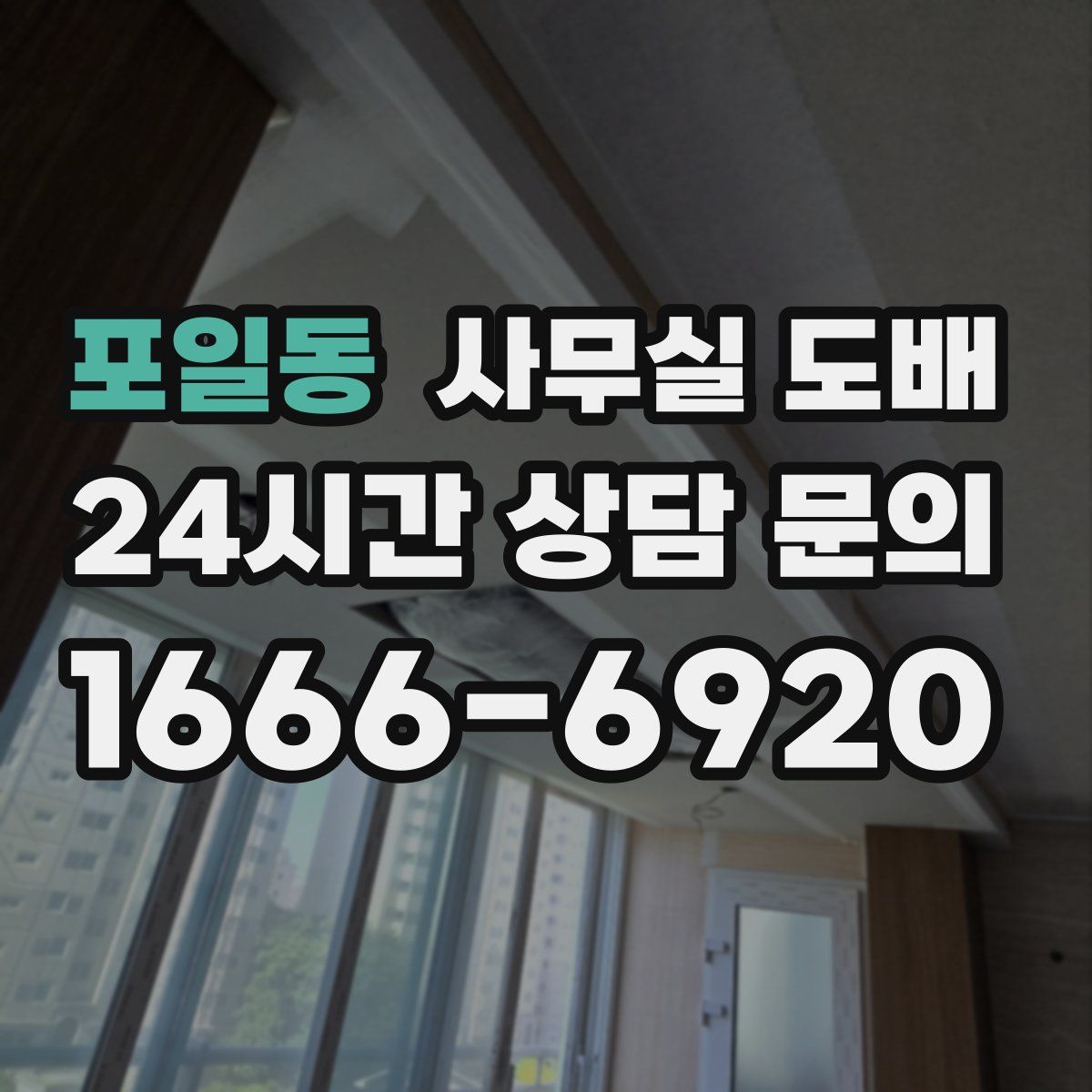 포일동 사무실 도배