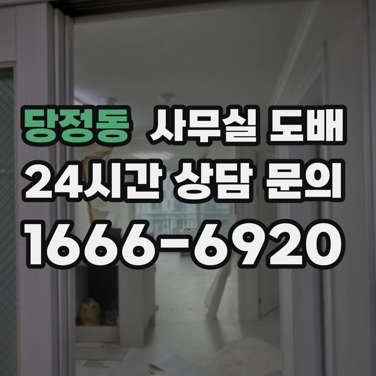 당정동 사무실 도배
