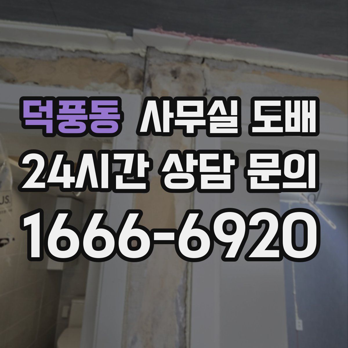 덕풍동 사무실 도배
